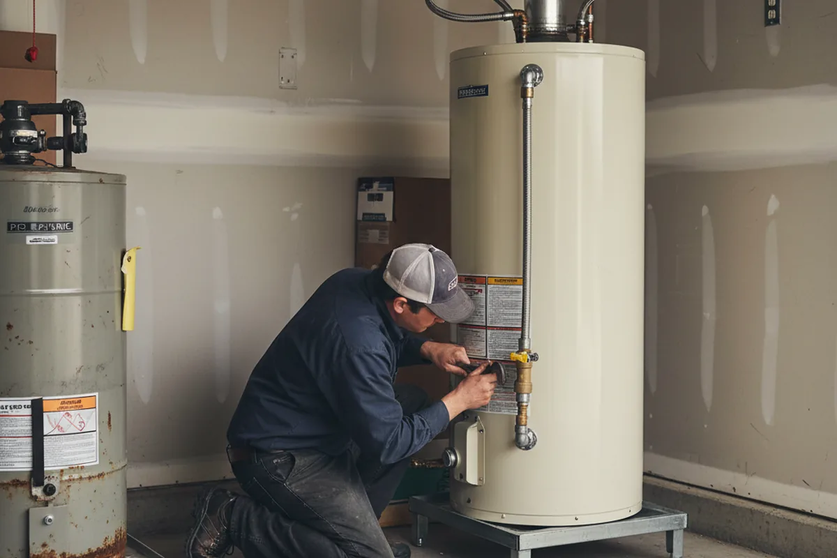 Water heater and shutoff valve replacement in Hanover